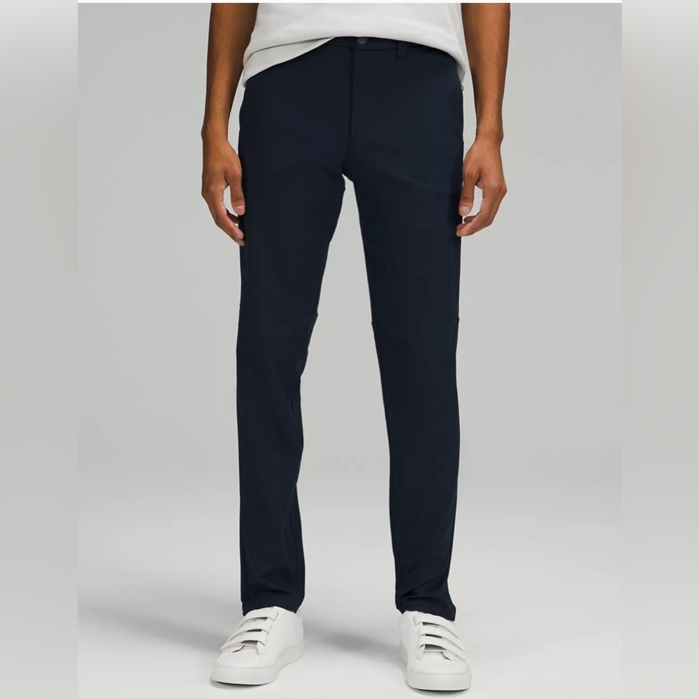 Lululemon Commission Chino Pant Slim Fit Size 32 True Navy Warpstreme 31" Inseam
